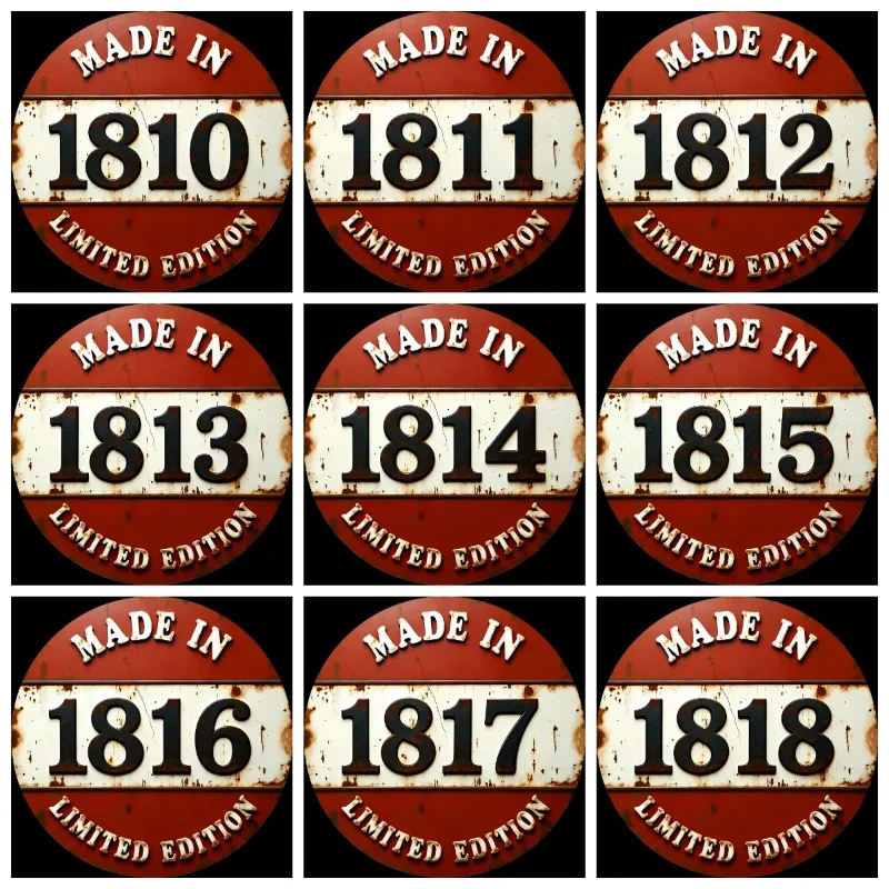 2026 Circular Vintage Telegraph Iron - 1800-1829s Communication Theme, Office Study Retro Decor, History Buff's Authentic Gift