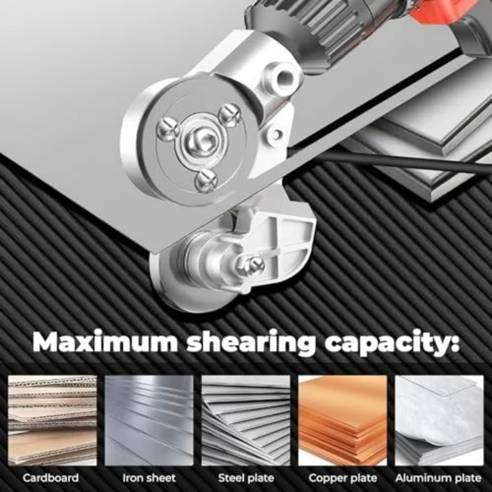 

Universal Electric Drill Shear Plate Trimmer Multifunctional Repairs Punch shearsMachine Portable