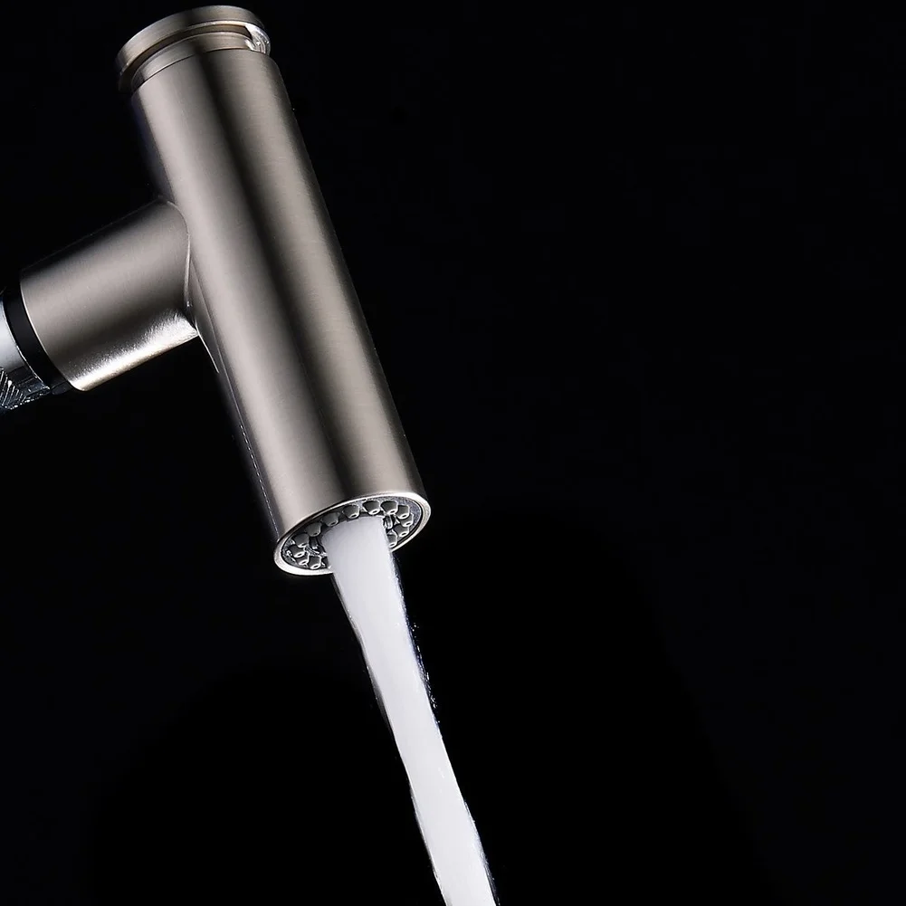 White ABS Pull Out Sprayer Head Dual Function Water Saving Faucet For Kitchen Sink Replacement Parts