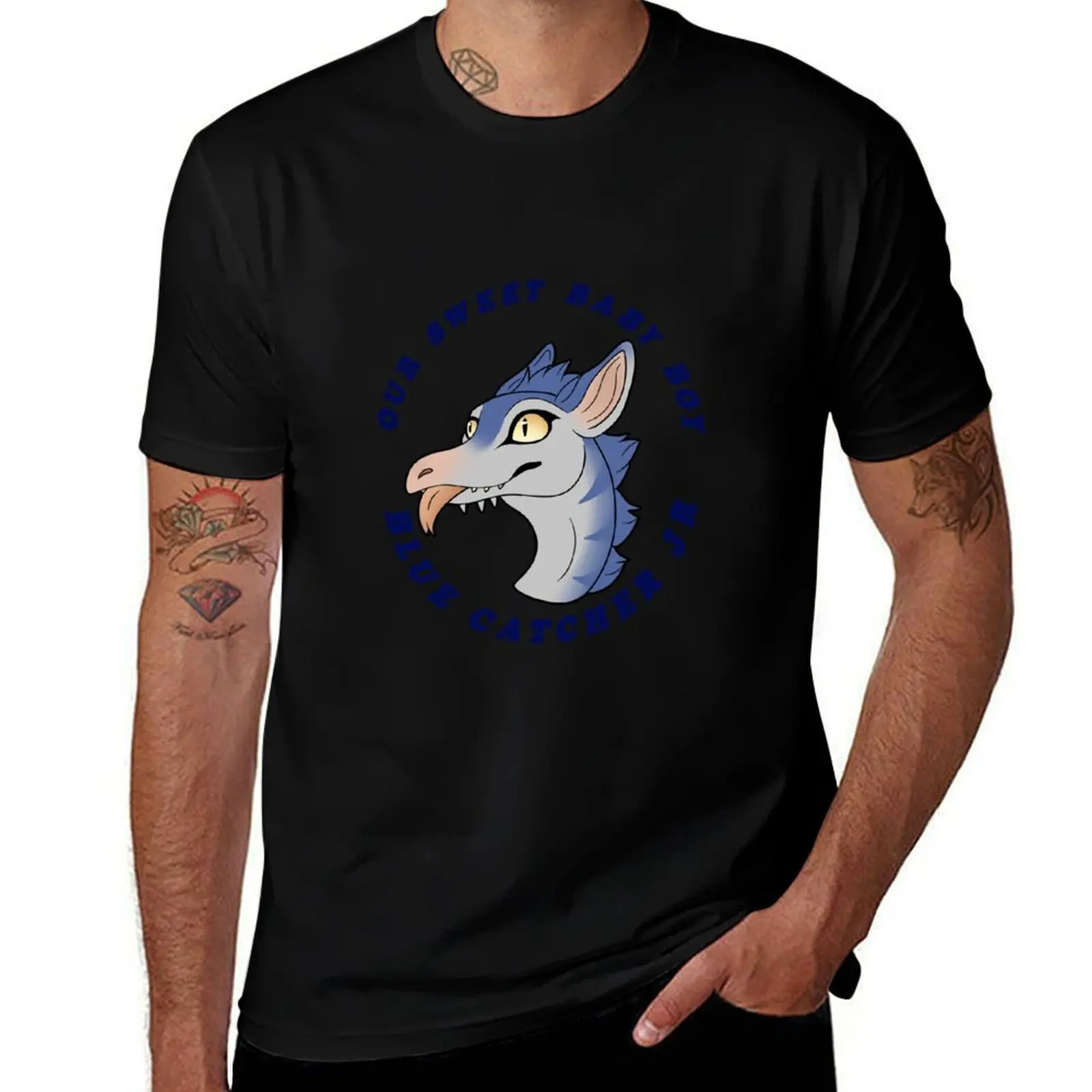 Blue Catcher JR -T T-Shirt Plus Size Basic Cotton T-Shirt