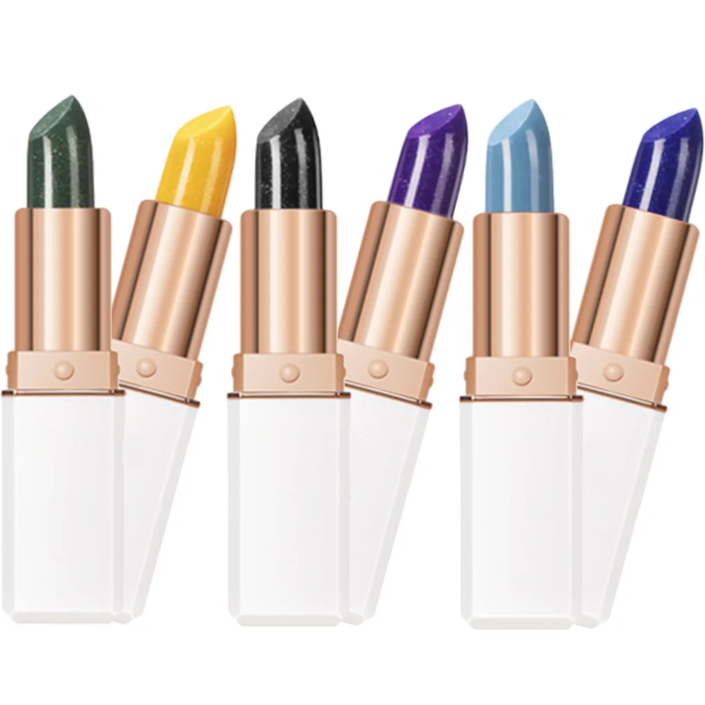 

6Pcs Korean Style Color Changing Lipstick Set Matte Finish Lipsticks Glide Smoothly on Lips Perfect for All Season Daily Lip