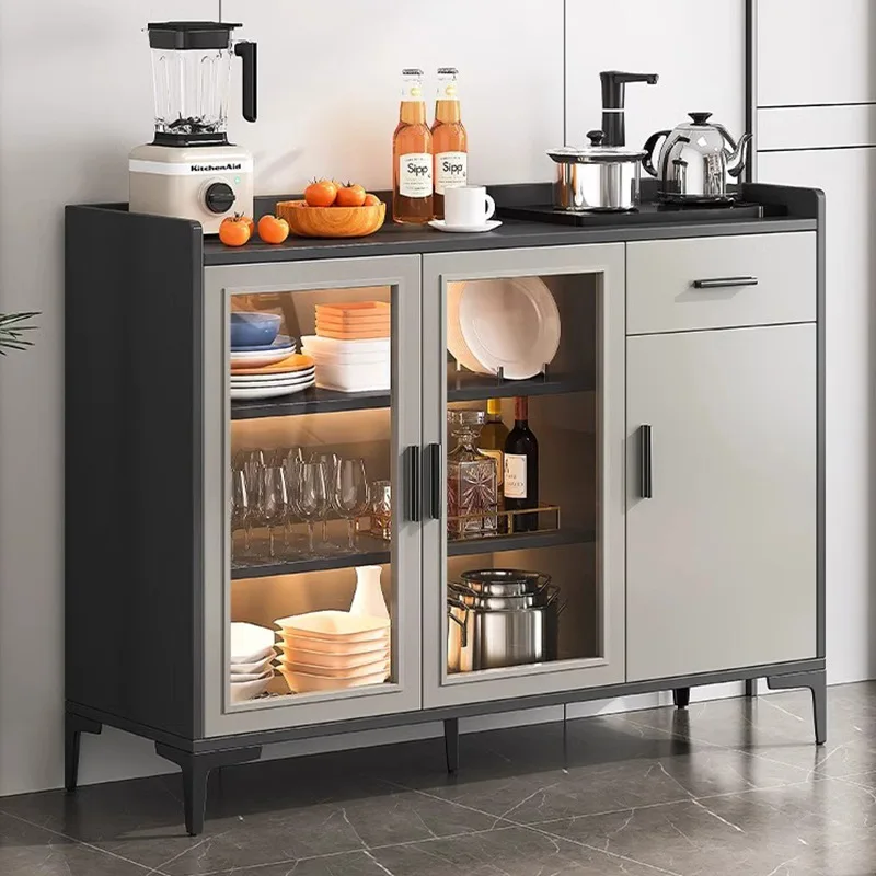 

Боковой шкаф Современный простой легкий роскошный у стены Шкафчик для хранения большой емкости Винный шкаф для ресторана