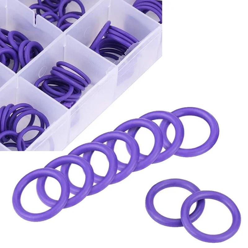O Ring Set Seal Kit R134a R12 HNBR Rubber O-Rings Assortment For Car Automotive Air Conditioner A/C System Repair Tool