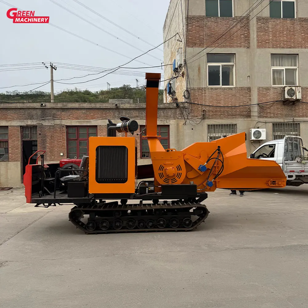 Firewood Processor Sale Straw Branches Wood Chipper Coconut Husk Chopper Peanut Shell Crusher Machine Wood Chipper for Sale
