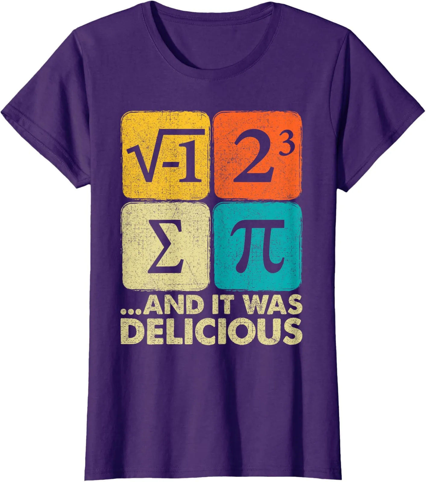 Я Ate Some Pie and It Was Delicious Женская футболка с круглым вырезом с забавной математической шуткой