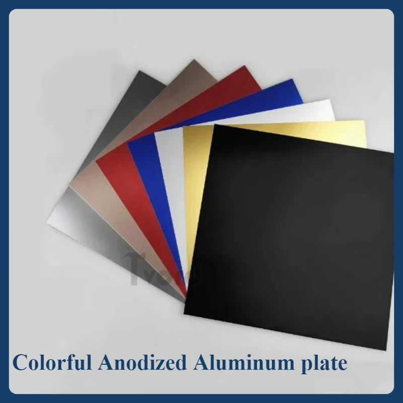 

5052 Alloy Al Blank Thick 0.5/0.8/1.0/1.5/2.0mm 7Color Anodized Aluminium Plates Laser Engraved Marking Material Aluminum Sheets