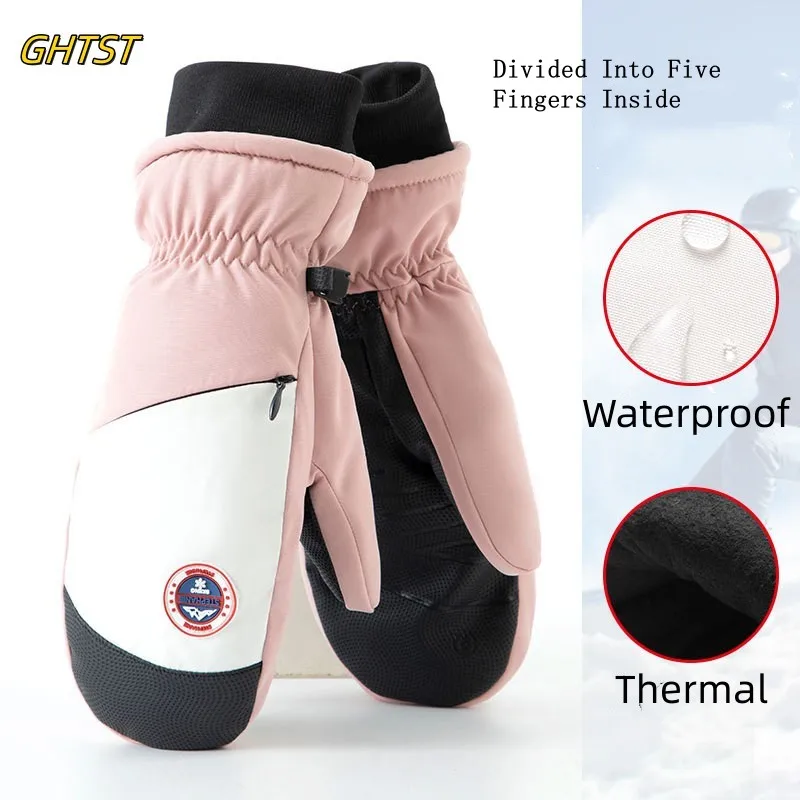 Professional Ski Gloves Ultralight Thicken Warm Winter Fleece Mitten Touch Screen Waterproof 스키  Snowboard Outdoor Gloves