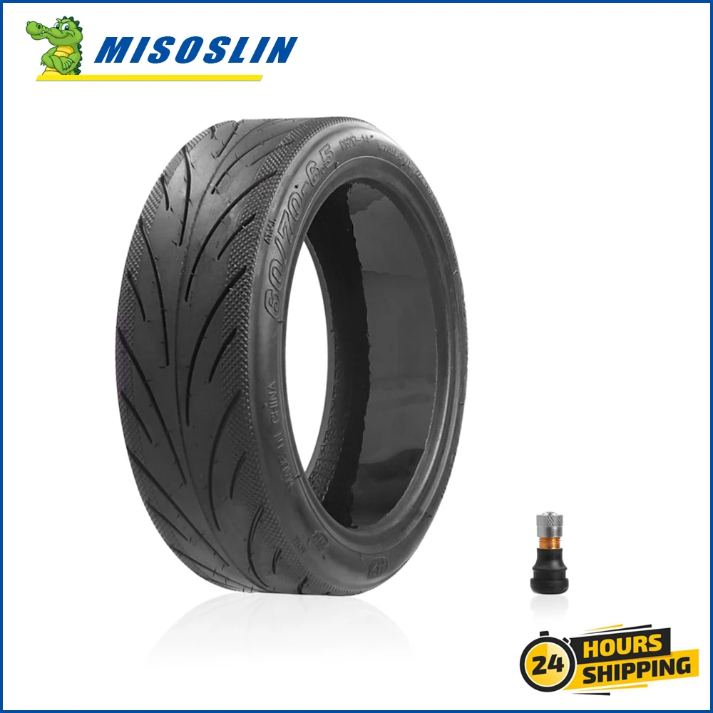 

10 Inch Tubeless Outer Tire Electric Scooter for Ninebot MAX G30 Kickscooter 60/70-6.5 Rubber Tyres with Gas Nozzle Wheel Parts