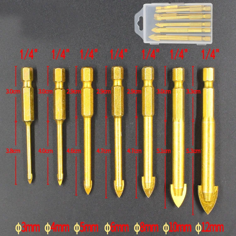 Free Shipping Ceramic Tile Openings For Hexagonal Handle TriangleBit Glass Openings For Industrial-grade Alloy