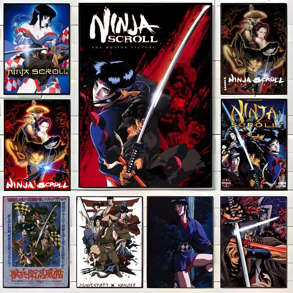 Classic Anime N-Ninja Scroll Poster Wall Art Print Decorative Mural Home Decor Gift Unframed