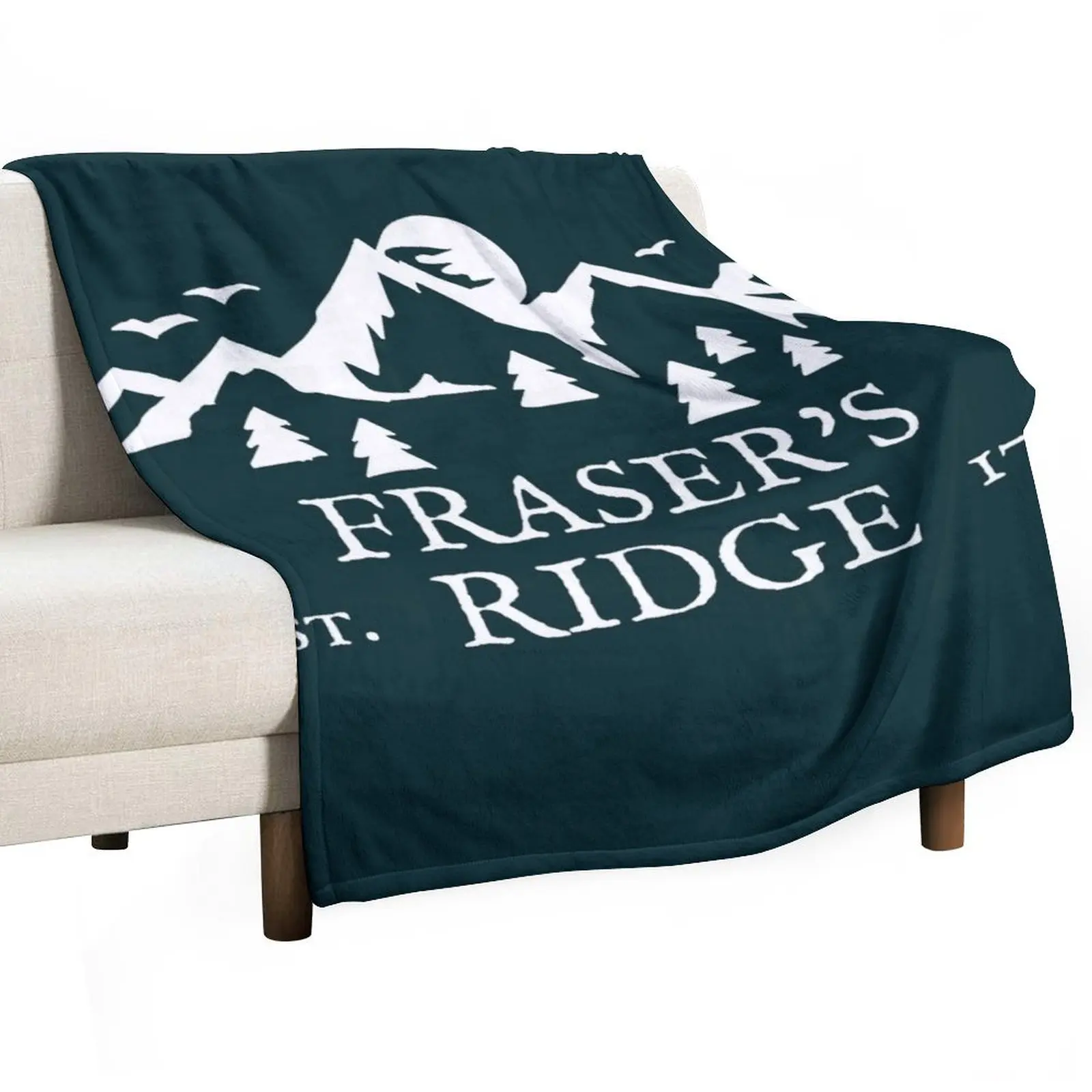 Fraser's Ridge Throw Blanket Plaid on the sofa manga Bed covers Retros Blankets