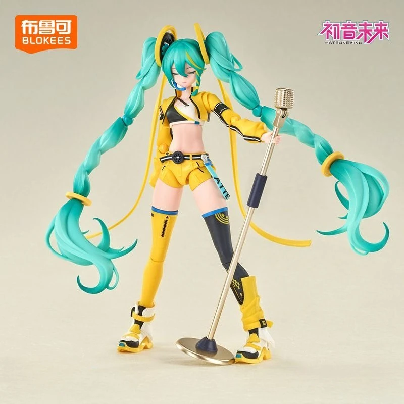

Строительные блоки BLOKEES Hatsune Miku Miracle Edition, яркий корпус сияния, подвижная сборка, игрушка, модель, украшение для рабочего стола, подарок
