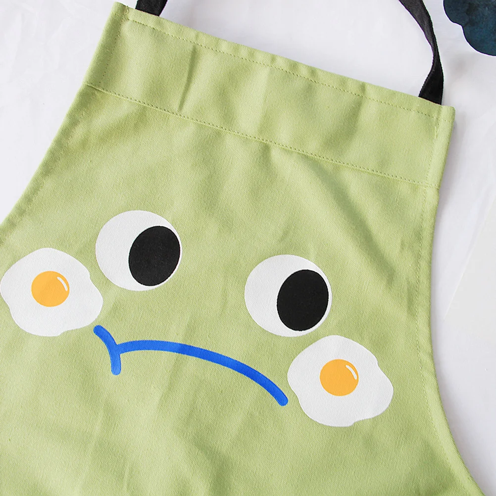 

Cotton Parent child Apron Home Cooking Bib Reusable Adjustable Wear Straps Long Tie Easy