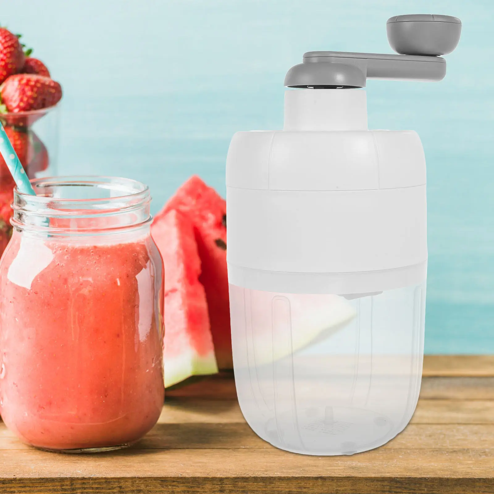 

Handheld Ice Crusher Manual Slushie Machine for Crushed Ice Making At Home Bar Restaurant Camping Parties Easy Clean