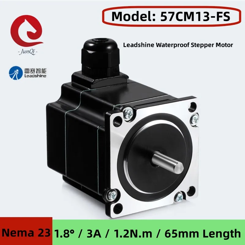 

Leadshine Nema 23 IP65 2Phase Waterproof Stepper Motor 1.2N.m 3.0A 57CM13-FS Stepper Motor for Cutting and Engraving Machine