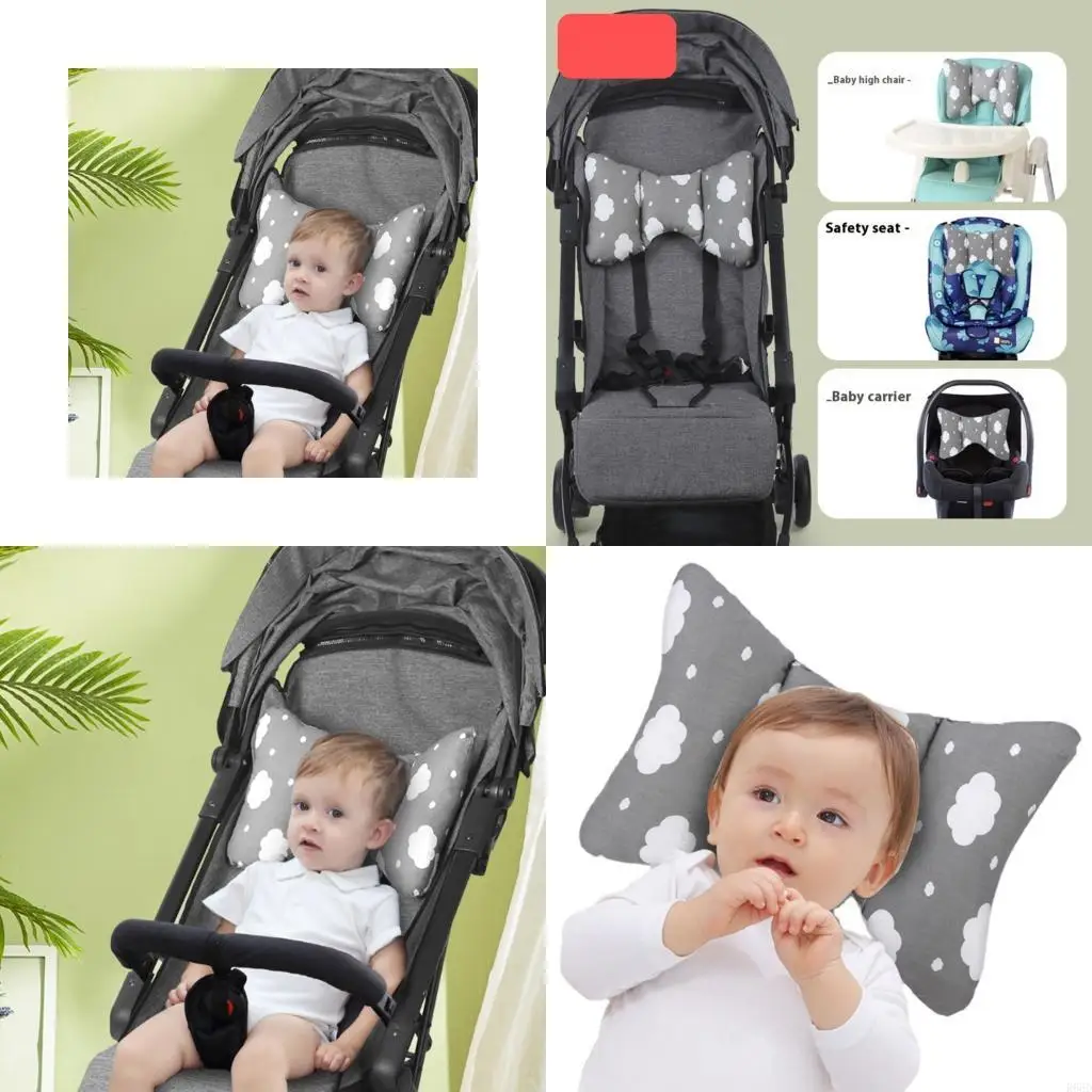 

R66D Functional Baby Bassinet Pillow Breathable Fabric Head Support Travel Safe