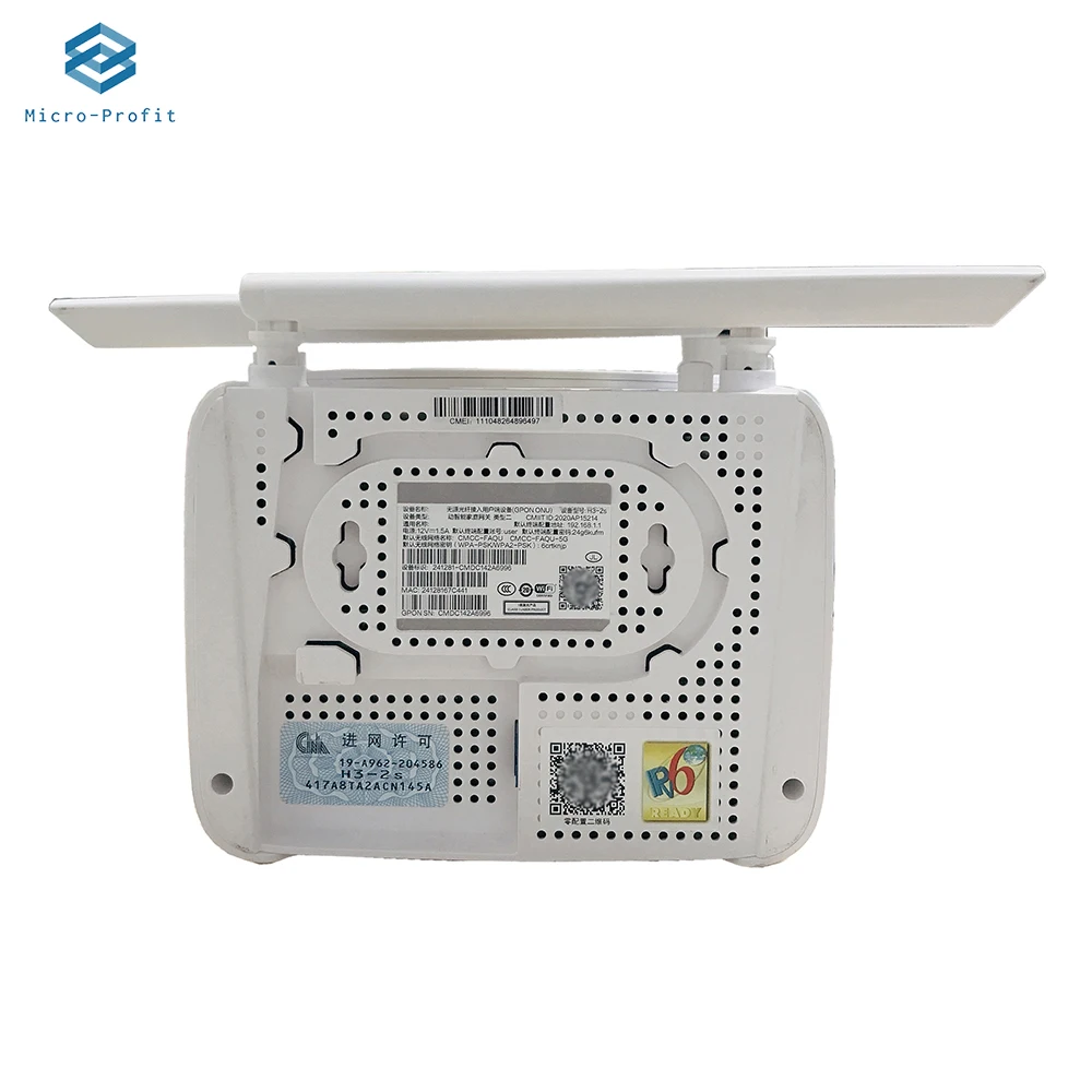 FTTH GPON ONU ONT H3-2S, 4GE WLAN + 2.4G, 5G 듀얼 밴드 와이파이, 5DB 중고 Gpon ONUS 광섬유 인터넷 라우터