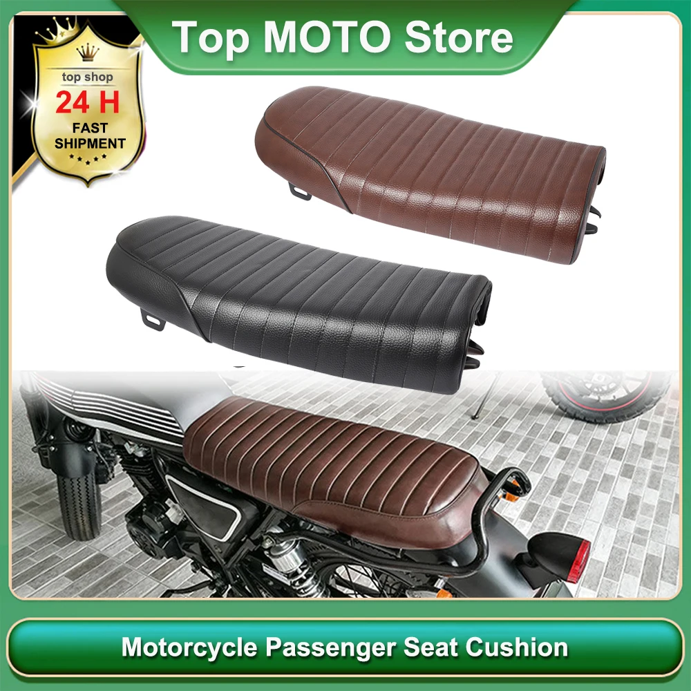 

Motorcycle Retro Conjoined Passenger Seat Cushion Two-Up Seat For Harley Honda Yamaha Kawasaki Suzuki BMW