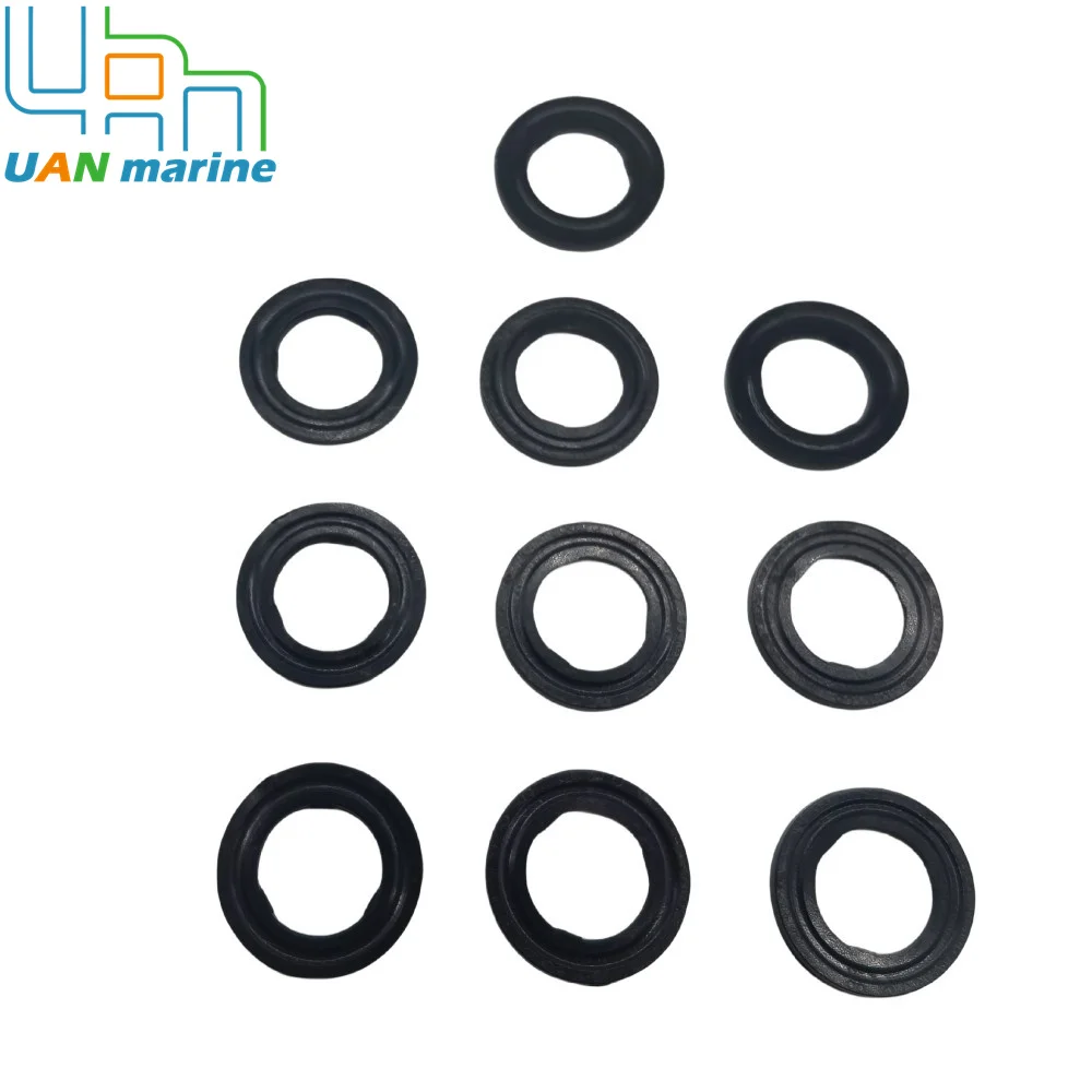 10 Pieces 09168-10022 Gear Case Lube Oil Drain Plug Bolt Gasket Seal Ring Marine For Suzuki Marine Outboard