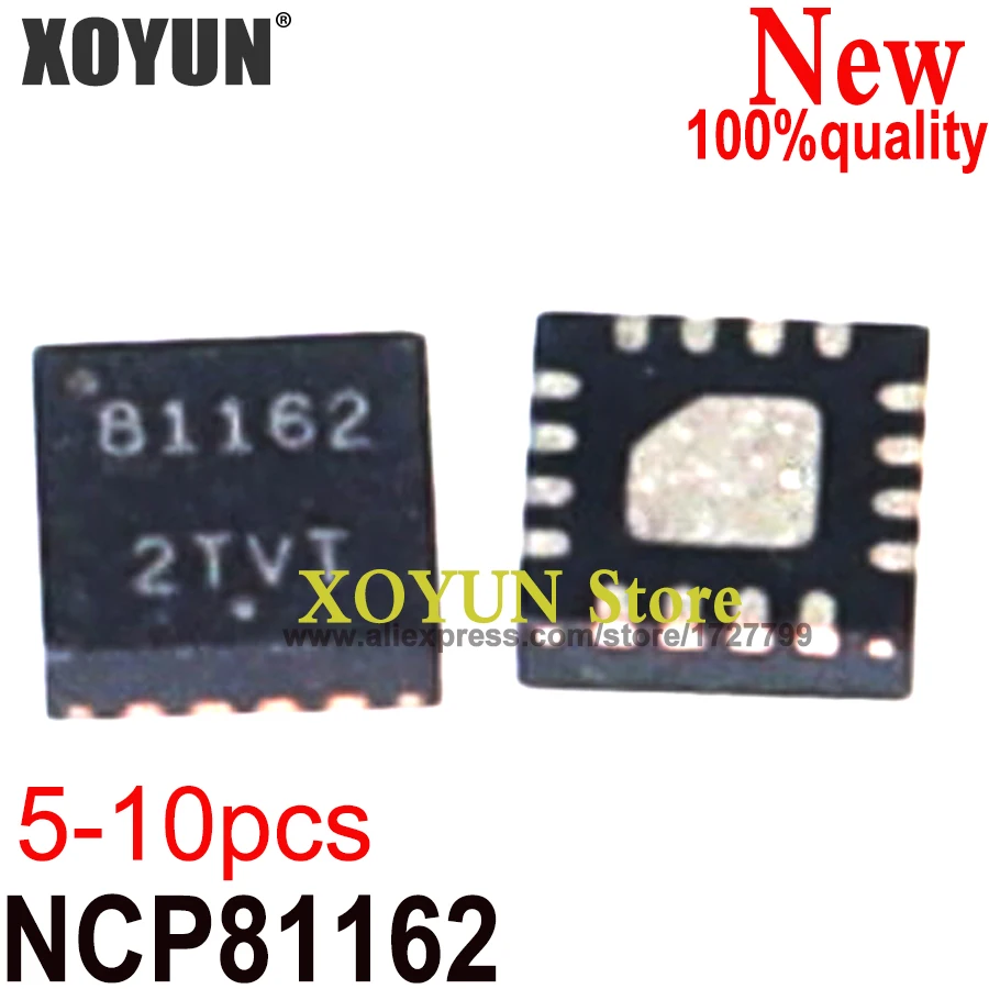 (5-10piece) 100% New NCP81162MNR2G NCP81162 81162 QFN-16 Chipset