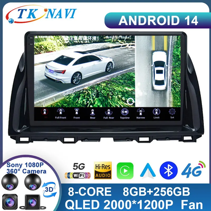 

Android 13 For Mazda CX5 CX-5 CX 5 2012 - 2015 Car Radio Multimedia Video Player Navigation GPS Carplay WIFI 2Din Head Unit DSP