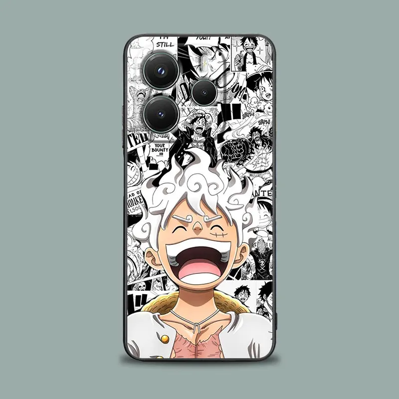 Case For Xiaomi Redmi Note 15 14 13 12 11 10 Pro Plus 5G For Redmi 15C 15 14C 13C 12C Phone Cover Japan O-One Piece Luffy Gear 5