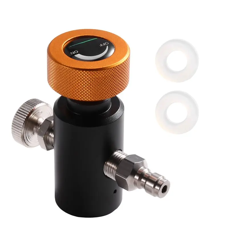 AB66-For Sodastream Quick Charging Adaptor Adapter Double Hole 8Mm Male Head And Deflated Screw Tr21-4 Thread Refill Adapter