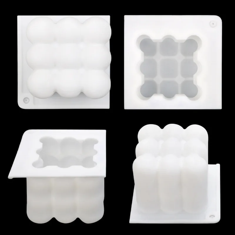 Single Hole Rubik's Cube, Silicone Mousse Cake Mold DIY Chocolate Mould