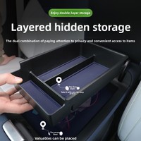 For Xpeng G6 2023~2025 Car Armrest Storage Box Multipurpose Kit Sundries Tidying Layered Tray Organizer Bag Interior Accessories