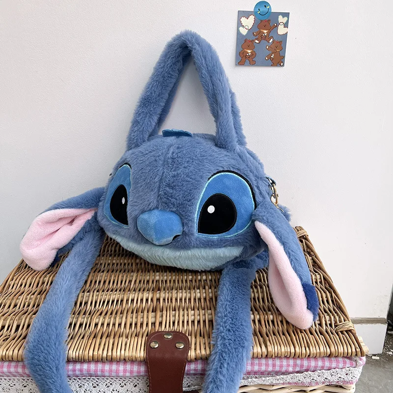 Cute Stitch Lilo Cartoon peluche zaino di grande capacità femminile Casual cinghie rimovibili borsa a tracolla ragazza borsa regalo ragazza