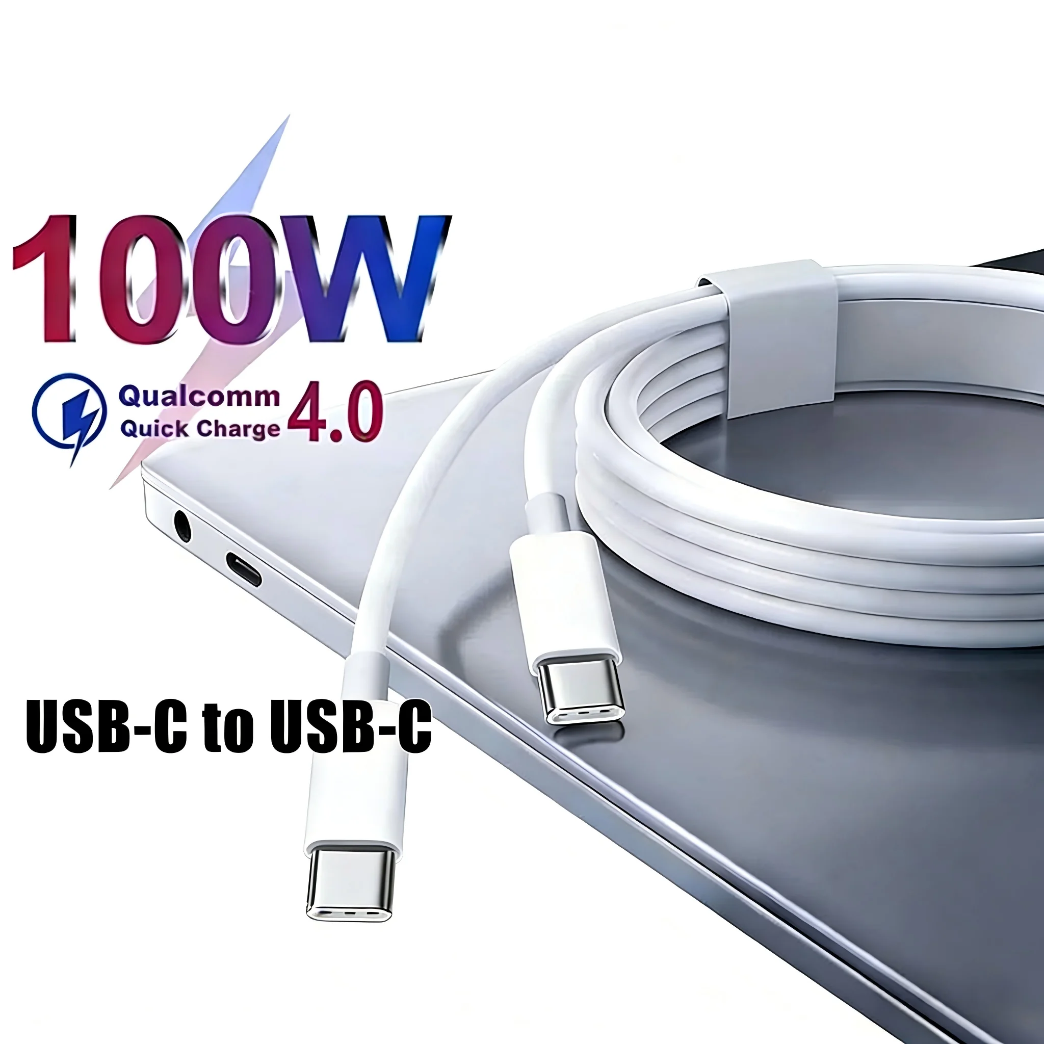 100W USB-C zu Typ-C Kabel für iPhone 17 16 15 PD 60W Schnellladung für Huawei Xiaomi Samsung Typ-C Kabel Zubehör