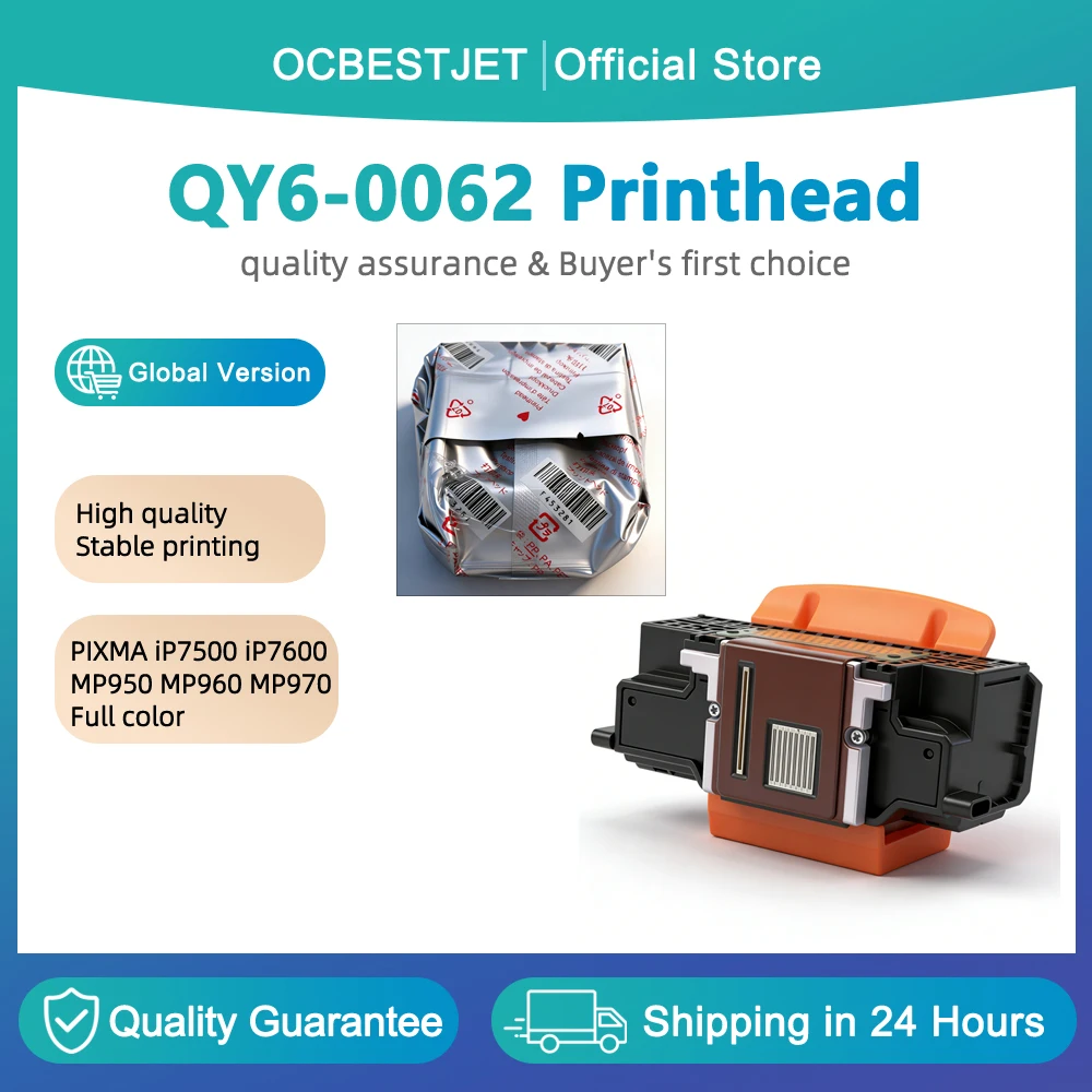 

Печатающая головка qy6-0062 для принтеров Canon PIXMA iP7500, iP7600, MP950, MP960, MP970