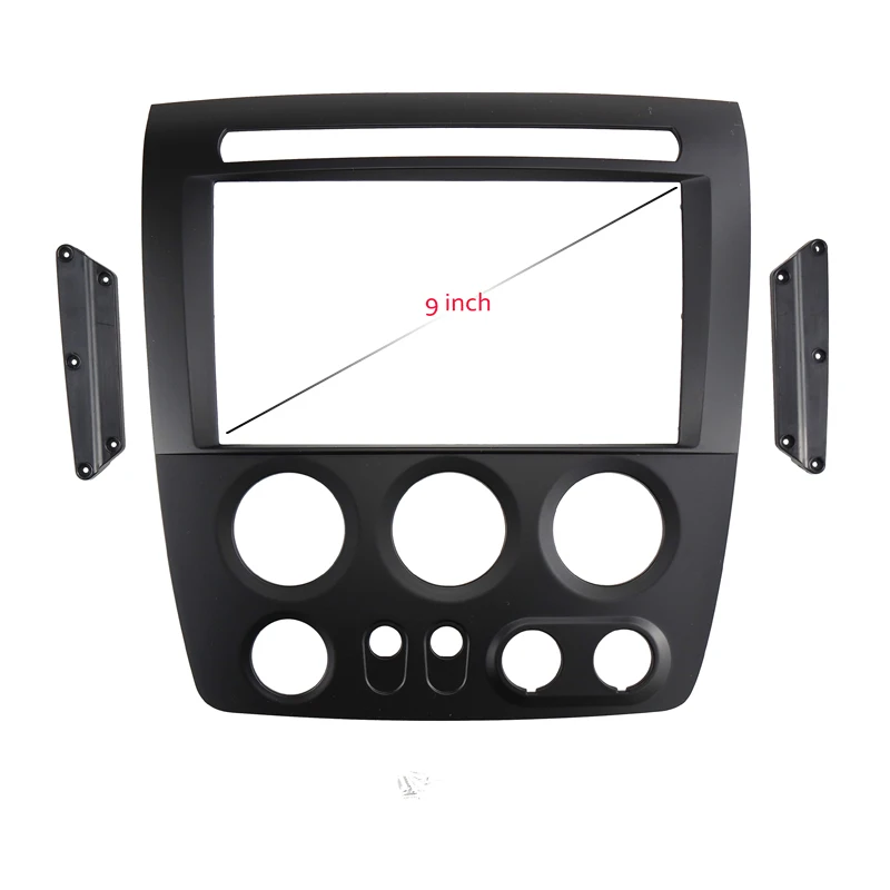 9 INCH Car Audio Frame GPS Navigation Facia Panel Car dvd Plastic Frame Facia is suitable for HUMMER H3  2005-201 (9INCH, LHD)