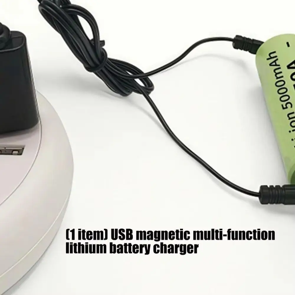 Compact Magnetic Battery Charger Portable USB Cable Lithium Battery Charger 3.7V 4.2V Magnetic Design Universal Charger