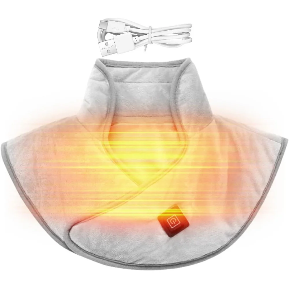 USB Electric Heating Neck Shawl: 3 Temperature Settings For Ultimate Comfort Home Improvement Hardware Parts For Home