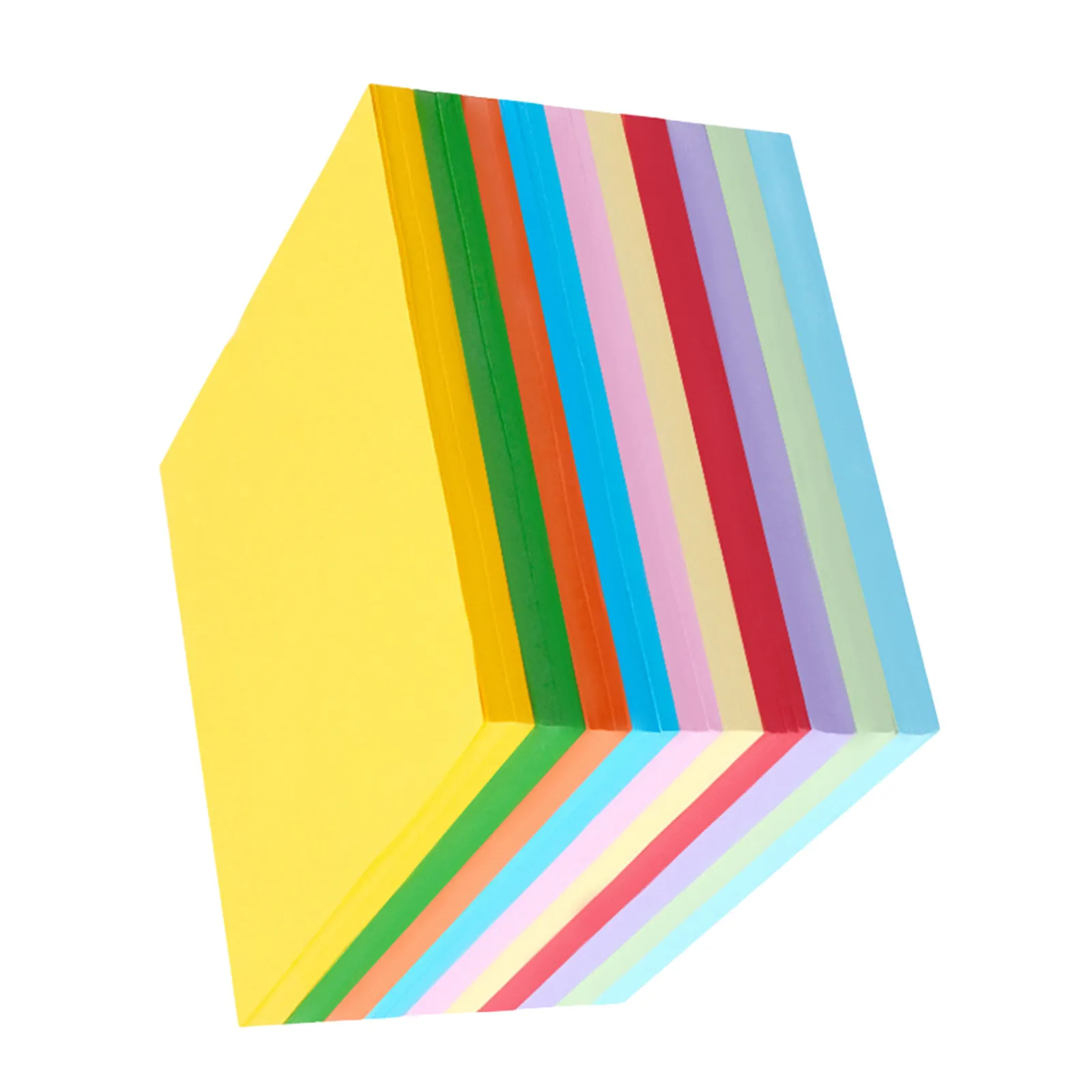 

1000Pcs Colored Square Folding Paper 10x10cm Premium Cardstock Origami Sheets No Color Bleed Easy Fold for Beginners