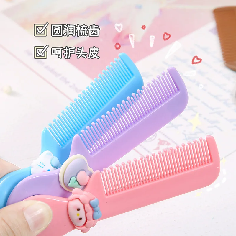 Round Head Comb Small Color Baby Body Care Toddler's Portable Plastic Pregnant Baby  Rounded  Teeth Cartoon