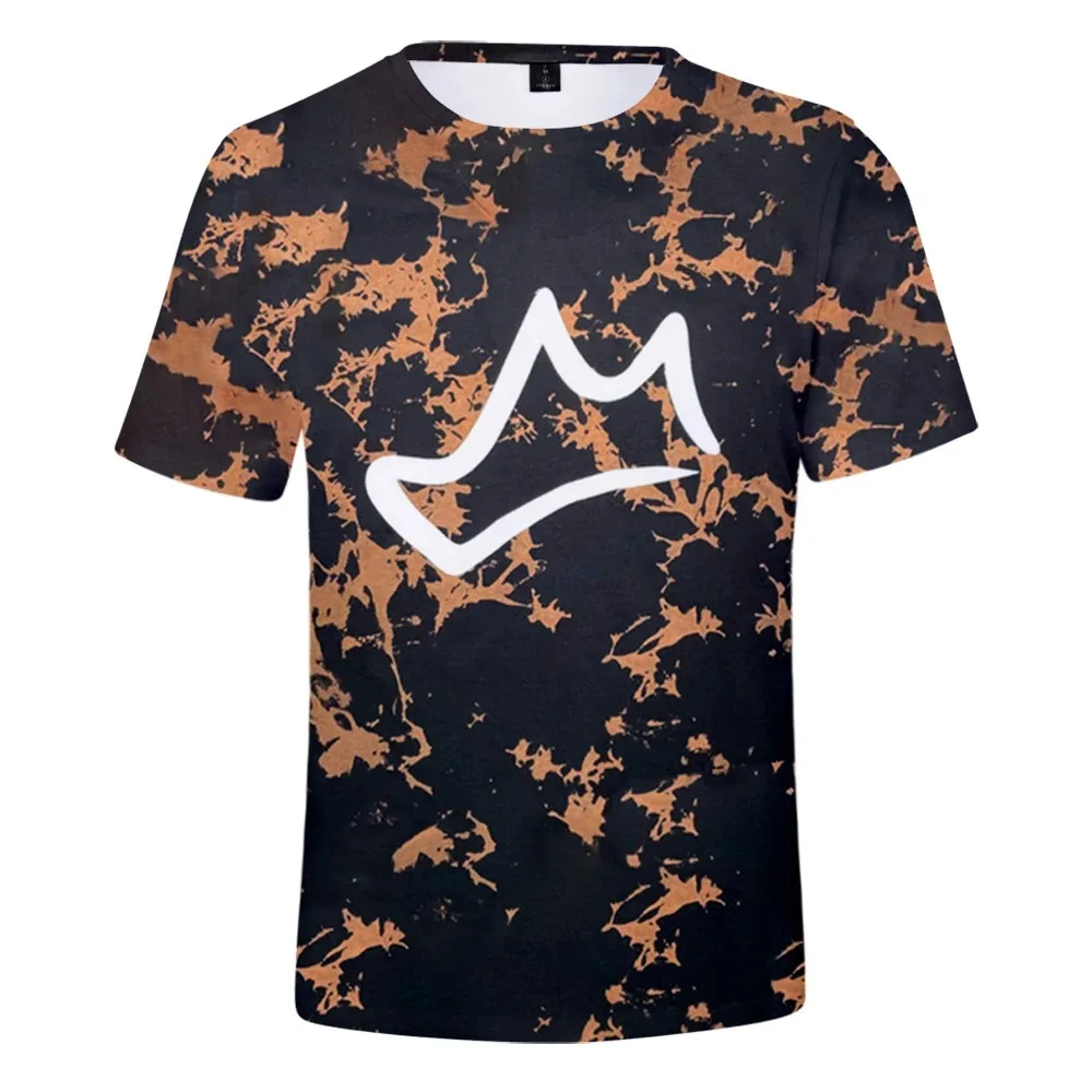 

Briannaplayz-men and women short sleeve t-shirt, unisex clothes with acid wash, merch crown, for social media, star, 3d