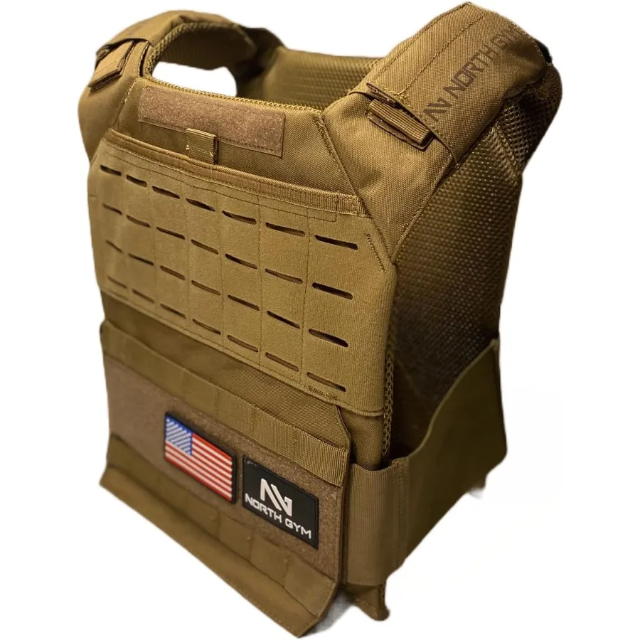 سترة Northgym المرجحة القابلة للتعديل مع ألواح وزن ثلاثية الأبعاد في 14 رطلًا و20 رطلًا و30 رطلًا و42.5 رطل مثالية لتشغيل التدريب الوظيفي