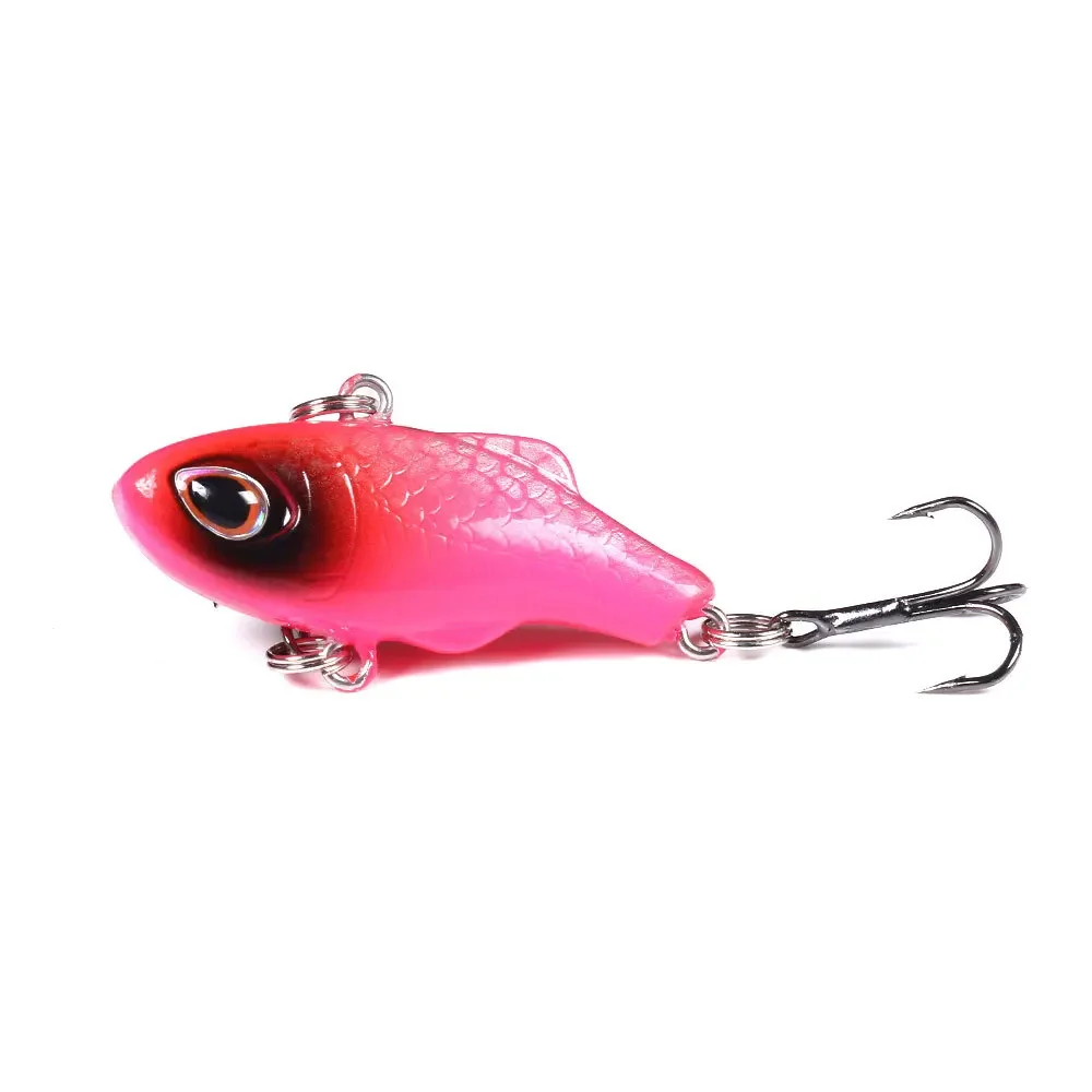 1PC VIB Fishing Lures Plastic Bionic Hard Bait Crankbait Mini Wobblers Fishing Tackle image 5