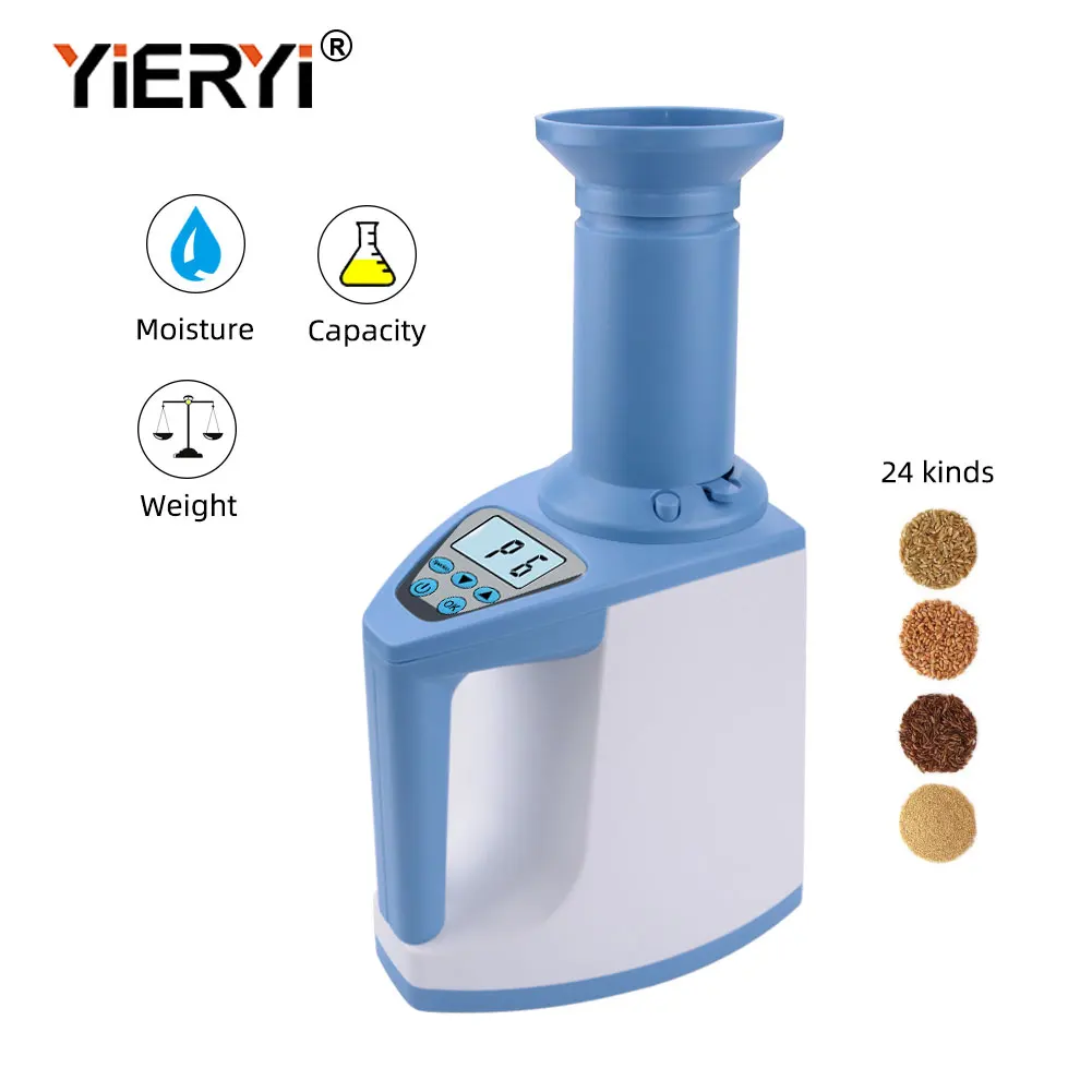 

Yieryi LDS-1G Moisture Humidity Automatic Detector with ATC Digital LCD 3-35% Grain Corn Rice Wheat Tester Hygrometer Meter