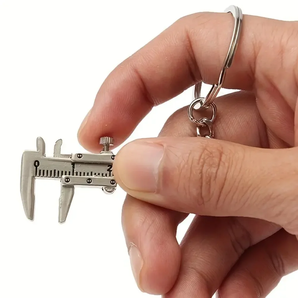 Portable Mini Caliper Tools Zinc Alloy Vernier Caliper 0-40mm Keychain Measuring Compact for Household Tool