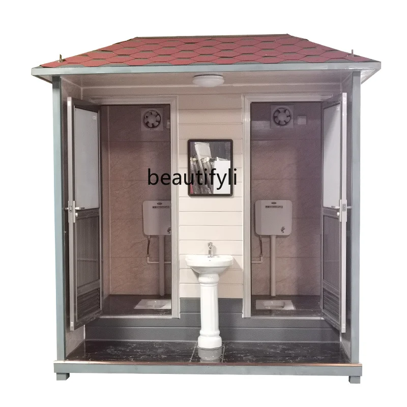 

Metal carved toilet Outdoor scenic park toilet Public environmental protection toilet