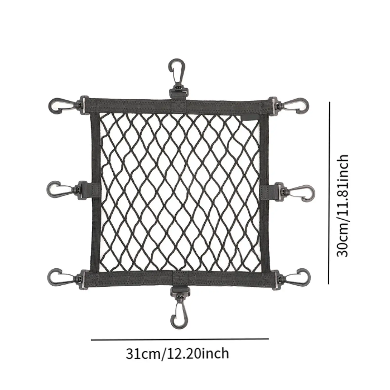 Cargo Net for Motorbike Helmet Storage Motorcycle Cargo Net Easy Installation with Hooks Stretchable Multipurpose Net Pocket