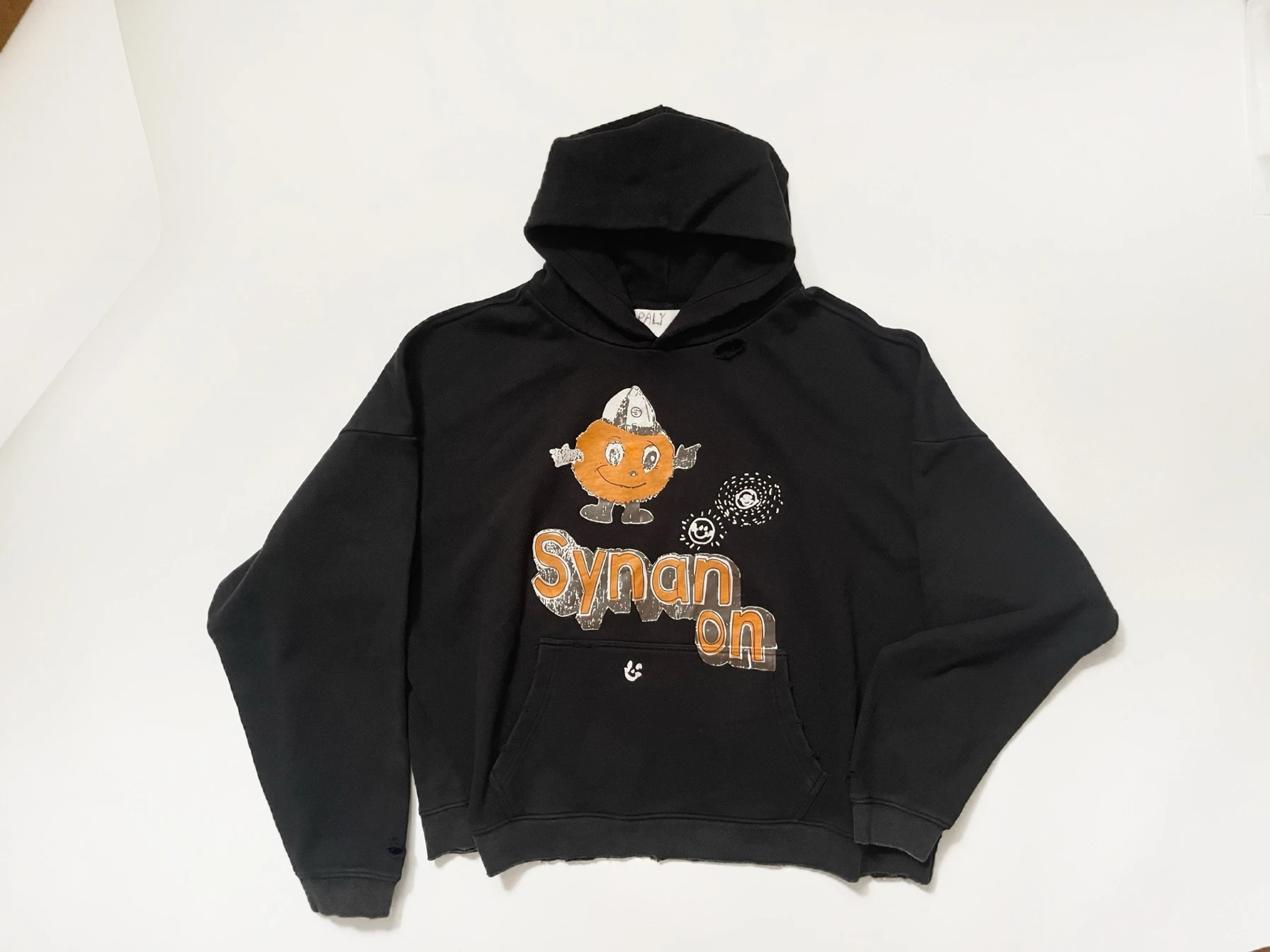 

American High Street Loose Vintage Destroyed Zipper ex Hoodie Faion ow Men's Cross-Border Street Sle Sweatirt