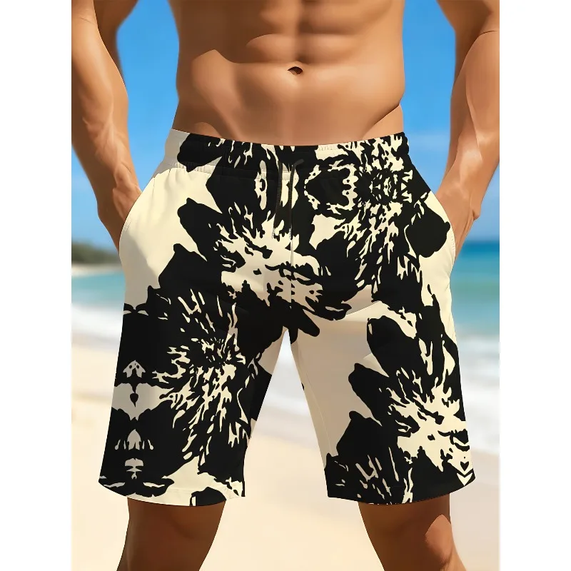 

Men's Casual Patterned Printed Shorts, Summer Outdoor, Comfortable and Trendy Design for Children and Adults, Beach Pants