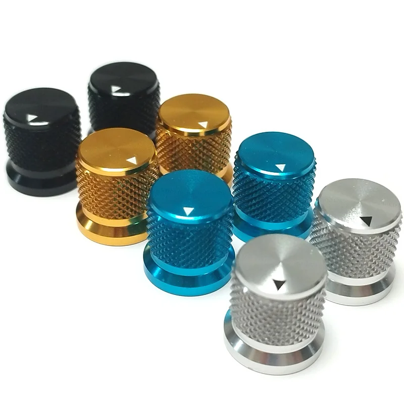 1PCS 17x16mm Solid Machined Metal Aluminum Rotary Potentiometer Caps Encoder Volume HIFI Audio Amplifier Knobs Inner Hole 6mm