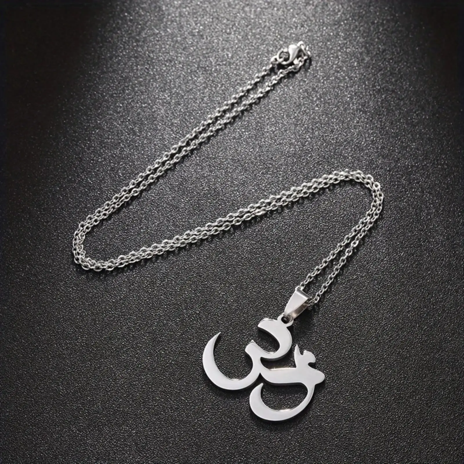 Om-Symbol Anhänger Halskette Edelstahl Hindu Yoga Aum Symbol Halsketten Spiritueller Meditationsschmuck für Männer und Frauen – Detail 6