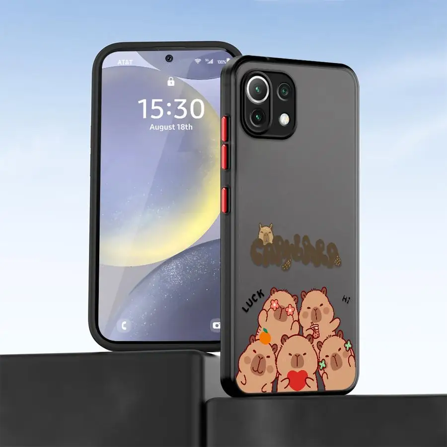 Casing Ponsel untuk Xiaomi Mi 11 Lite 11T 12X 12T 11T Pro Sampul Lembut Caypabara Bahagia Lucu