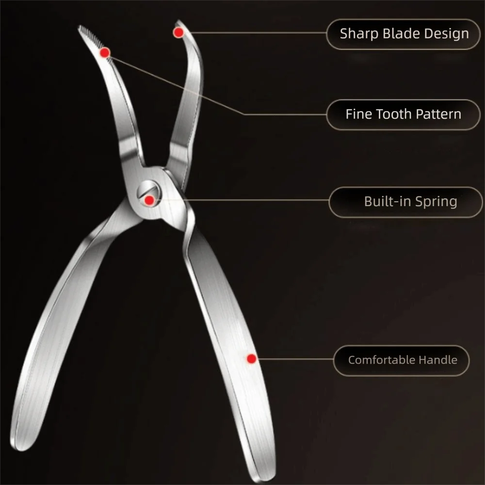 

304 Stainless Steel Chicken Claw Deboning Forcep Professional Effortless Chicken Bone Scissors Handheld Curved Tip